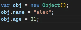 object creation using Object in javascript
